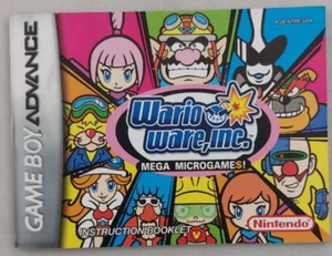 WarioWare, Inc.: Mega Microgames - Instruction Manual ONLY (Nintendo GBA, 2003) - Imagen 1 de 5