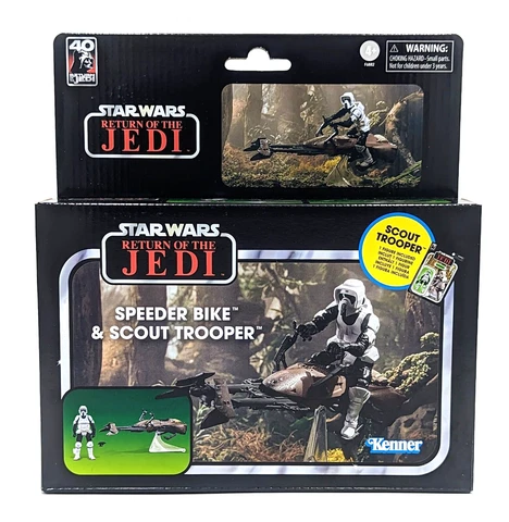 Hasbro Star Wars The Vintage Collection SPEEDER BIKE w/ SCOUT TROOPER! NEW! Cover