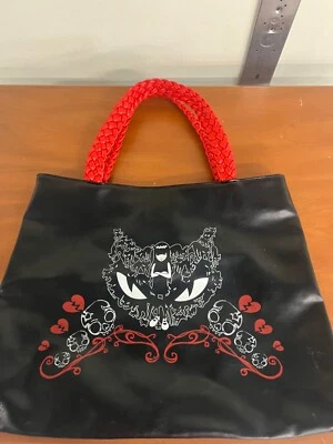 rare Emily The Strange Sabbath Black Cat And Skulls Tote Bag - Image 1 of 3