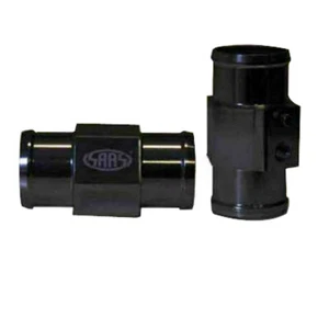 SAAS SWTA38B Water Temp Gauge Sender Radiator Hose Adaptor Black 38mm 1/8 NPT - Picture 1 of 4