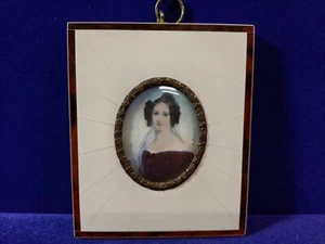 Miniatur Malerei, Lupenmalerei : Fürstin Crescentia von Oettingen - Bild 1 von 3