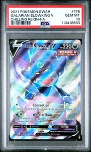 2021 Pokemon Schwert & Schild Chilling Reign Full Art / Galarian Slowking V PSA 10 - Bild 1 von 2