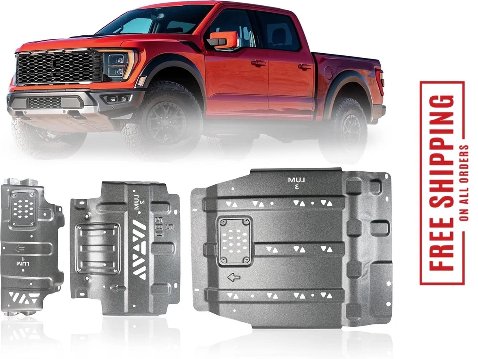 Placa de deslizamiento completa de acero de alta resistencia para Ford F150 2015-2022 | Resistente Foto 1 de 4