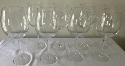 8 taças grandes de vinho/chá gelado/água com haste longa - Imagem 1 de 3