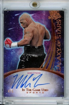 Mike Tyson 2024 Leaf In The Game Usado Galaxy Of Stars Auto /5 GS-MT1 - Imagem 1 de 2