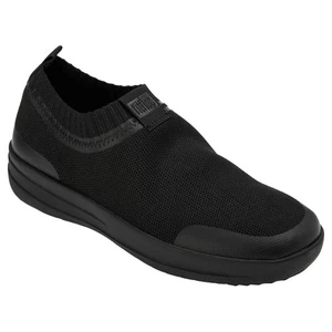 FitFlop Uberknit Slip-on Sneakers Comfort Shoes All Black US 7.5 EUR 38.5 NIB - Picture 1 of 13