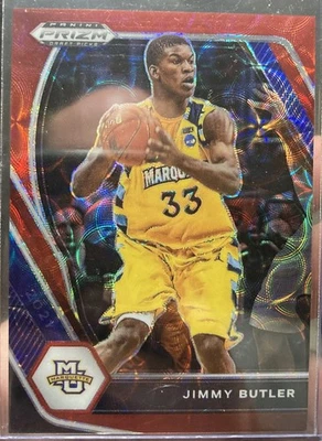 Prizm Draft Picks 2021 Jimmy Butler/88 Choice tarjeta roja #66 Marquette/Warriors Foto 1 de 2