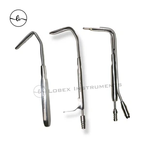 Aufricht Nasal Retractor with Suction 2 Pcs Lobex Instruments Premium ENT Tool - Picture 1 of 7