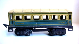 TRAINS JEP  "O"   VOITURE À BOGGIES PULLMAN  MÉTAL   Lg 20cm  1933 BON ÉTAT  N°3 - Picture 1 of 7