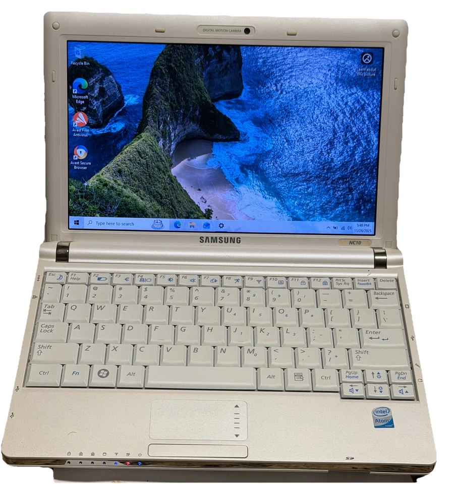 Samsung NP-NC10 Intel Atom N270 1,6 GHz 2 GB Ram 250 SSD Win 10 Foto 1 de 4