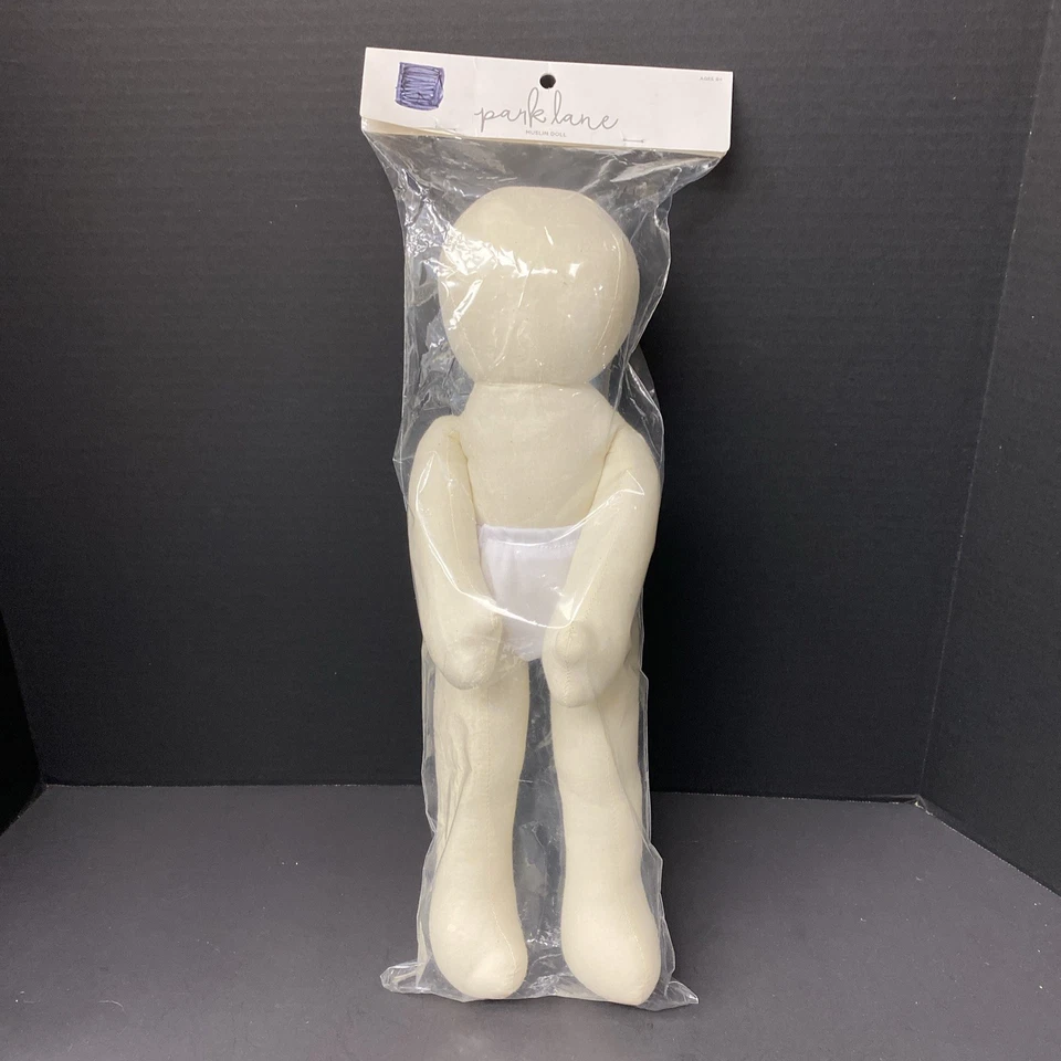 18" Bendable Muslin Doll Park Lane Craft Crafting