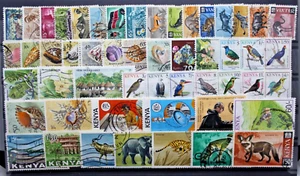 Kenya selezione di 52 Francobolli differenti timbrati USED (C.W) - Imagen 1 de 1