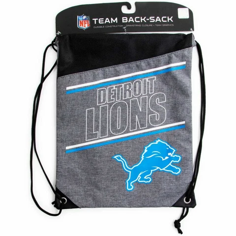 Detroit Lions NFL Backpack Drawstring Cinch Sack 17X13 FREE SHIPPING Cover