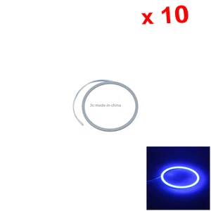 10x Blue Rv Angel Eye Halo Rings Lamp Daytiem Running Light 70MM 1 COB LED O070 - Bild 1 von 5