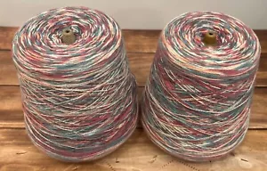 VINTAGE 1 Kone Astro-Dye Works Multi Chalktone 8/2 KP Baumwollgarn - Bild 1 von 9