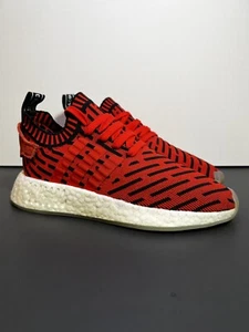 Adidas NMD R2 Primeknit Core rote Turnschuhe/Größe 5M - 6W - Bild 1 von 10