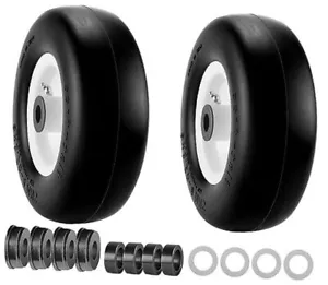 9x3.50-4 Flat Free Reifen und Rad mal - 9 Zoll glatt Vollgummireifen 9x3.50-4 - Bild 1 von 7