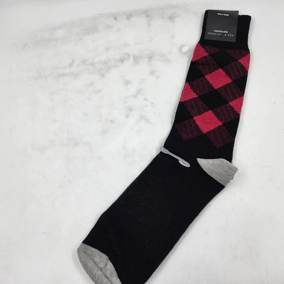 The Men's at Bloomingdale's Cotton Blend Oxford Argyle Crew Socks 10-13