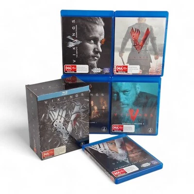 Vikings Seasons Season 1 2 3 4 Blu Ray Box Set Region B - Image 1 of 4
