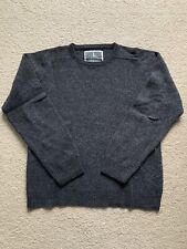 SPRINGFIELD men’s Crew Neck sweater 100% new wool mark dark gray size L