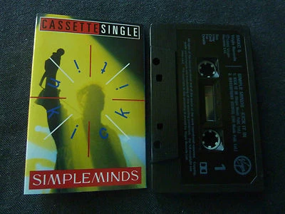 SIMPLE MINDS KICK IT IN ULTRA RARE CASSETTE SINGLE! - Image 1 of 2