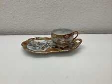 Vintage Chinese Bone China Tea Cup With Snack Plate