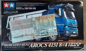 Camion ribaltabile 1/14 Tamiya Mercedes-Benz Arocs 4151 8x4 56366 solo foglio decalcomania - Foto 1 di 4