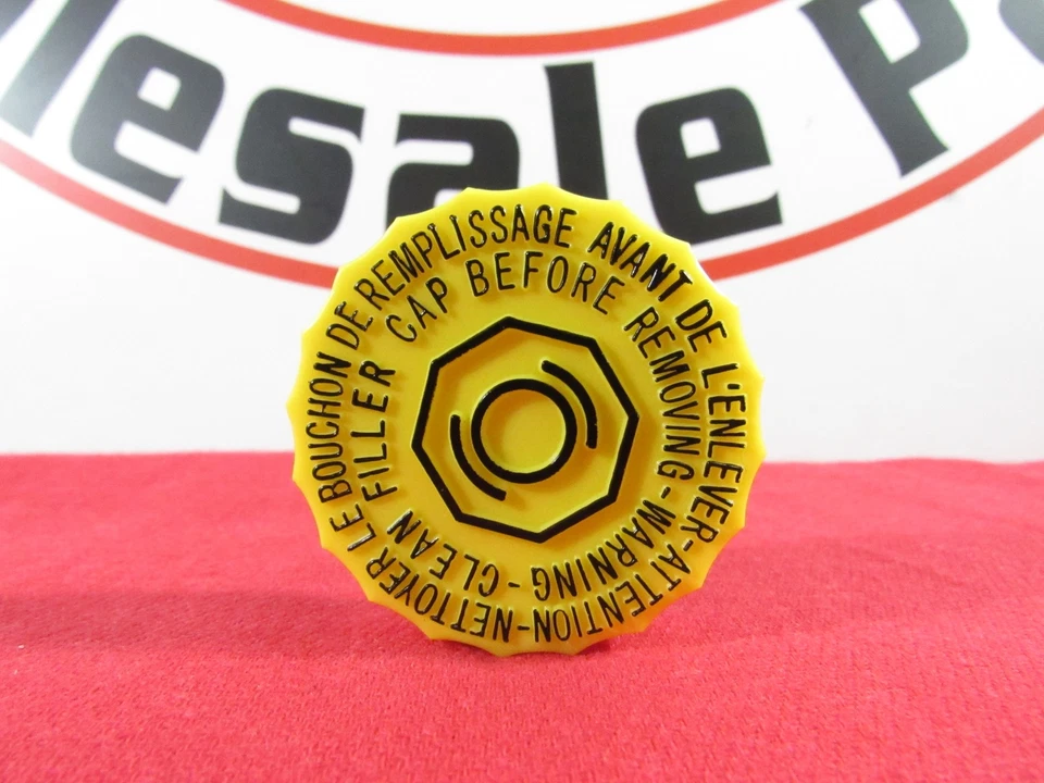 Tampa de tanque de garrafa reservatório cilindro mestre amarelo DODGE CHRYSLER JEEP fabricante de equipamento original MOPAR - Imagem 1 de 4