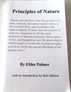 PRINCIPLES OF NATURE by ELIHU PALMER - ENLIGHTENMENT PEACE OF MIND THROUGH DEISM - Imagen 1 de 4