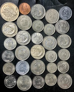 Old SINGAPORE Coin Lot - 1967-1982 - 30 Excellent Coins - Lot #A17 - Picture 1 of 1
