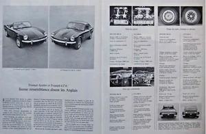 PUBLICITÉ DE PRESSE 1969 TRIUMPH GT6 MK SOUS LE CAPOT TRIUMPH SPITFIRE MK - Imagen 1 de 1