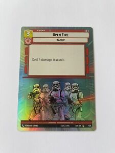 Star Wars Unlimited Open Fire Hyperspace Foil Card 435 Mint