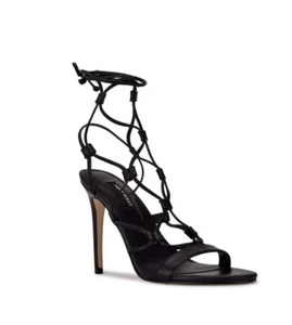 CORREA DE TOBILLO CON CORDONES NEGROS BRAND NINE WEST MIX3 TALLA 9,5 M - Imagen 1 de 3