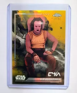 2024 Topps Chrome Star Wars Qin Gold Refractor /50 - Picture 1 of 2