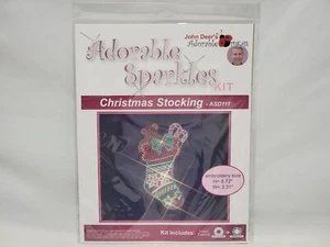 NUEVO John Deer's Adorable Ideas Brillos Kit MEDIAS DE NAVIDAD Bordado Set - Imagen 1 de 7