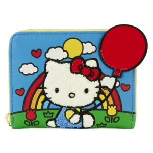 Loungefly Sanrio Hello Kitty Wallet 50th Anniversary Balloon Rainbow Zip Around - Picture 1 of 4