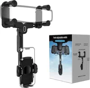 Support pour tenir le téléphone dans la voiture support téléphone portable GPS voiture miroir - Photo 1 sur 5