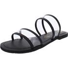 BC Footwear Womens Nectar Black Flats Pool Slides Shoes 6 Medium (B,M)  6591