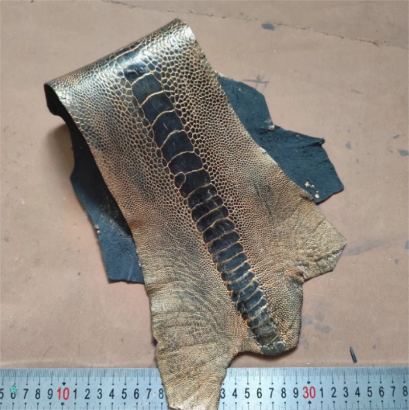 Piel de patas de avestruz 100 % reales pieles de patas de garra cuero genuino de avestruz Foto 1 de 4