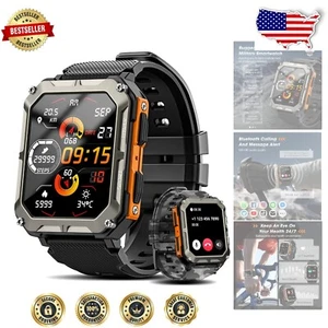 Durable Outdoor Smartwatch with Blood Pressure & Sleep Monitor - Rugged Design - Picture 1 of 10