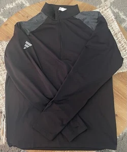 ADIDAS GOLF - Pullover a rayas en el hombro con cremallera en cuarto, mediano para hombre - Imagen 1 de 4
