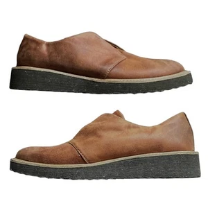 EUROSOFT by SOFFT Lana Women’s Loafers Shoes Sz 7M Slip On Flats Brown Leather - Picture 1 of 12