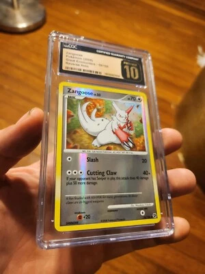 (POP 10) CGC 10 PRISTINE Zangoose 59/106 REVERSE HOLO Great Encounters Pokemon - Image 1 of 4