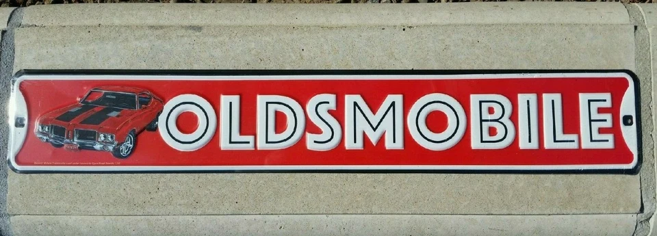 Oldsmobile 442 тисненый металлический знак настенное искусство - гараж / Muscle Car - Изображение 1 из 1