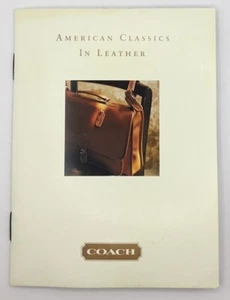 Coach Vintage Brochure Pamphlet Story Booklet 1992 American Classics in Leather - Picture 1 of 8