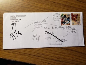 APO 09392 IRAQ or AFGHANISTAN 2004 Army Cover KMTB Returned - Picture 1 of 2