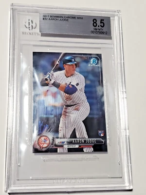 Aaron Judge BGS 8.5 NM-MT+ 2017 Bowman Chrome Mini Rookie #32 RC card Yankees - Image 1 of 4