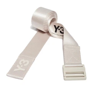 Y-3 Yohji Yamamoto Adidas CL Classic Logo Belt CREAM / OFF-WHITE, Size M/Medium - Picture 1 of 9