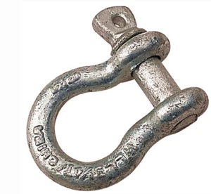 Boat Screw-PIN Anchor Bow Shackle Galvanized-Load Rated 5/16" - Bild 1 von 1