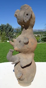 Terrakotta Skulptur Adamawa Kwandalha 53 cm Nigeria Afrikanische Kunst - Bild 1 von 24
